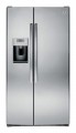 GE - Profile Series 28.4 Cu. Ft. Side-by-Side Refrigerator with Thru-the-Door Ice and Water - Stainless steel-1071088